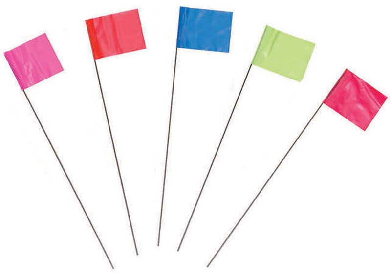 CH Hanson C H HANSON 15068 Marking Flag, 15", Blue, 10 pack - Image 1